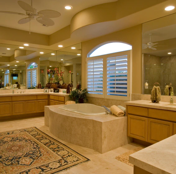 luxury master's bathroom